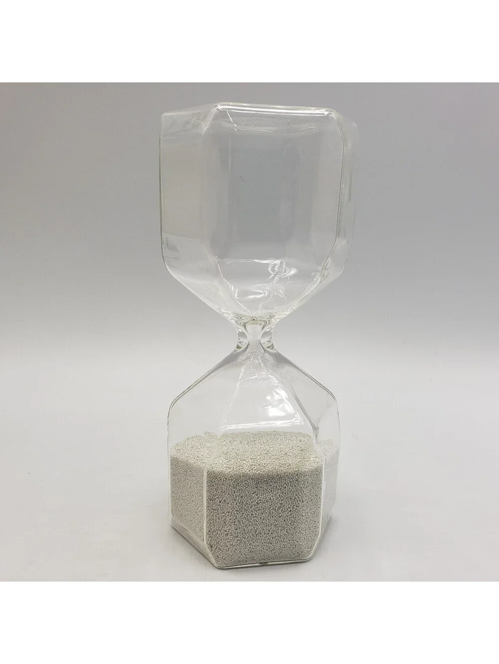 Ikea Tillsyn Geometric Shape Hourglass White Beads Timer 90 Second